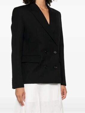 Anine Bing Black Double-Breasted Blazer